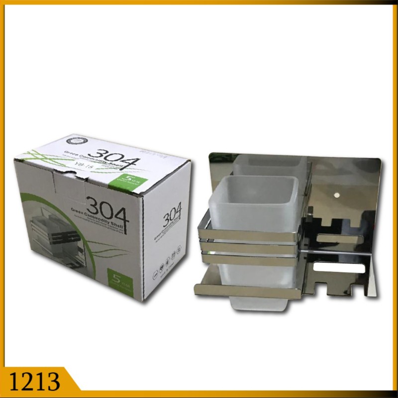 BRUSH HOLDER SQUARE GLASS HB-15 (1213)